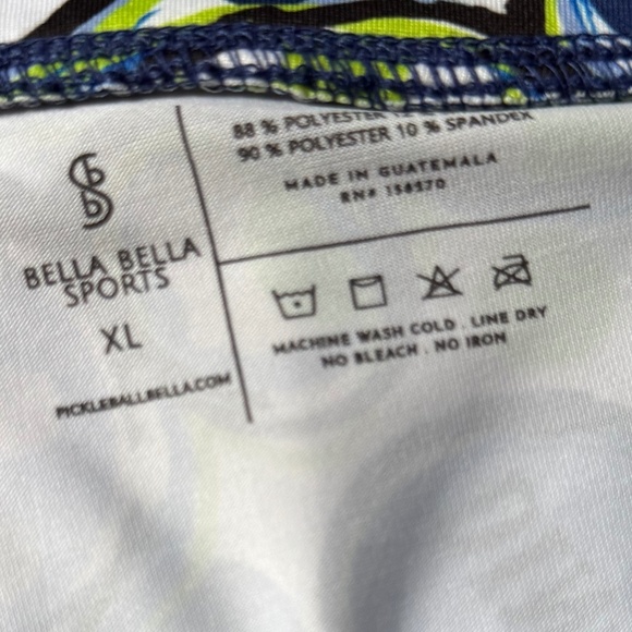 Pickleball Bella Athletic Skirt Skort SZ XL Blue Green Sports Tennis Golf - Picture 3 of 4